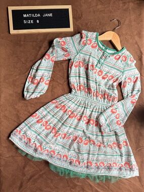 435 by Matilda Jane Green & Peach Floral Dress